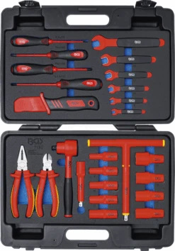 BGS VDE-Steckschlüssel-Werkzeugkoffer | 26-tlg. – 7130 -Werkzeug Günstiges Geschäft 7130 005