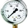Riegler Glyzerinmanometer, CrNi-Stahl, G 1/4 Unten, 0 - 4,0 Bar, Ø 63