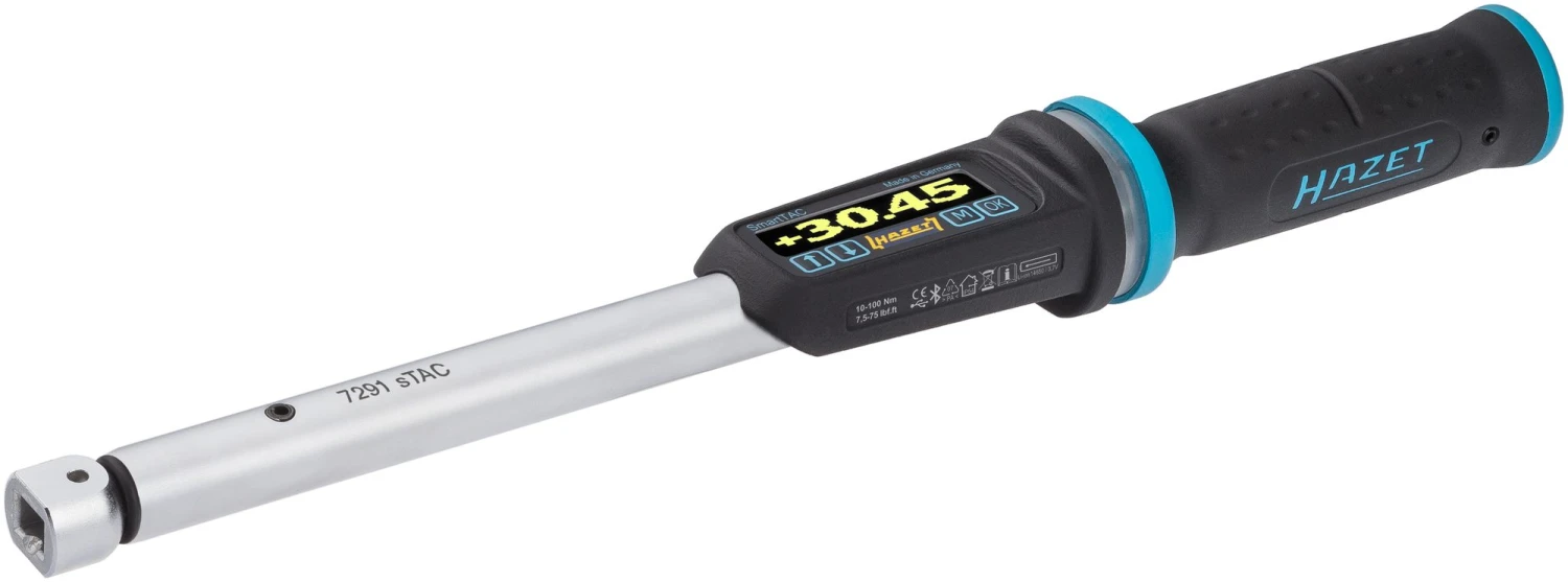 HAZET Elektronischer Drehmomentschlüssel SmartTAC SYS7000 sTAC 1-1000 Nm 3/8 Zoll 7291-2STAC 1 HAZET Elektronischer Drehmomentschlüssel SmartTAC SYS7000 sTAC 1-1000 Nm 3/8 Zoll 7291-2STAC