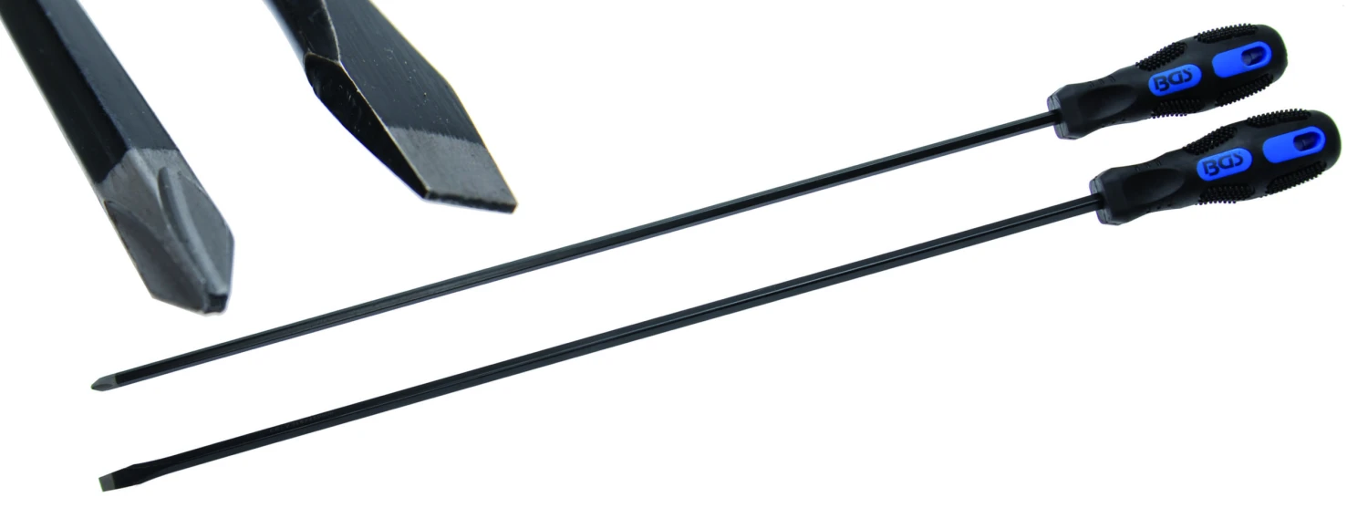 BGS Schraubendreher-Satz | Extra Lang | Kreuzschlitz PH / Schlitz | 2-tlg. – 730 2 BGS Schraubendreher-Satz | Extra Lang | Kreuzschlitz PH / Schlitz | 2-tlg. – 730 – Bild 2