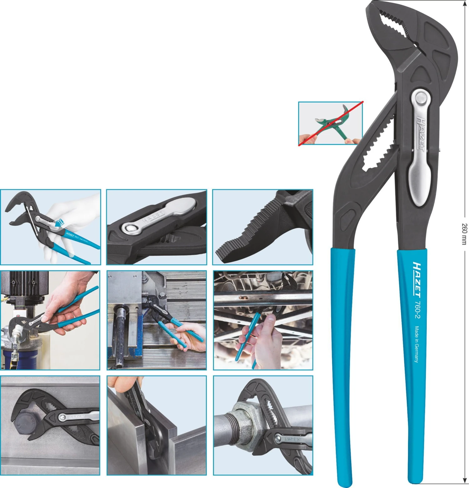 HAZET Universal-Zange- Für Rechtshänder 760-2 2 HAZET Universal-Zange- Für Rechtshänder 760-2 – Bild 2