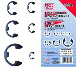 BGS E-Sicherungsring-Sortiment | 1,5 - 22 Mm | 300-tlg. – 8039