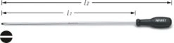 HAZET Schraubendreher Trinamic- Schlitz Profil - 520 Mm 803LG-55