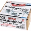 BGS DIY Winkelverbinder | 40 X 40 X 40 X 2 Mm | Spar-Pack | 50 Stück – 80934-50