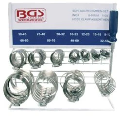 BGS Schlauchklemmen-Sortiment | Rostfrei | Auf Tafel | 111-tlg. – 8095 9 BGS Schlauchklemmen-Sortiment | Rostfrei | Auf Tafel | 111-tlg. – 8095 -Werkzeug Günstiges Geschäft 8095533bea10e34de