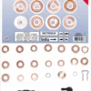 BGS Einspritzdüsen-Kupferdichtring-Sortiment | 551-tlg. – 8107