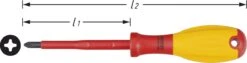 HAZET Elektriker-Schraubendreher VDE Kreuzschlitz Profil PH 270mm 810VDE-PH3