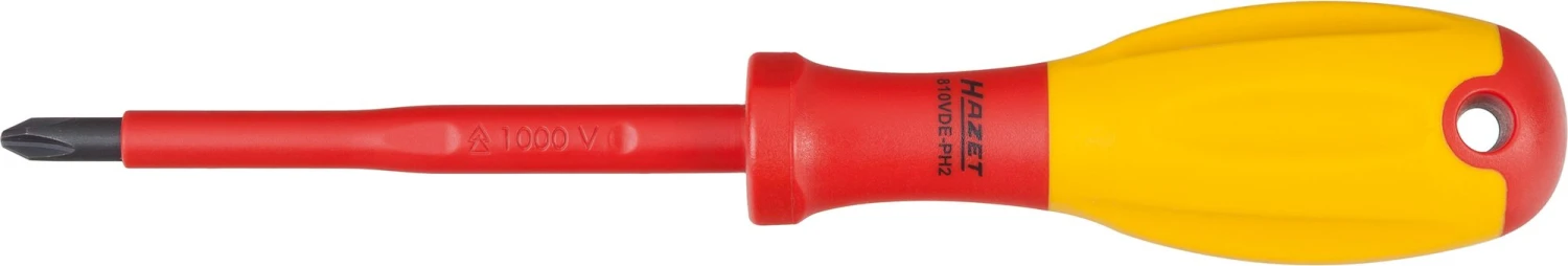 HAZET Elektriker-Schraubendreher VDE Kreuzschlitz Profil PH 210mm 810VDE-PH2 2 HAZET Elektriker-Schraubendreher VDE Kreuzschlitz Profil PH 210mm 810VDE-PH2 – Bild 2