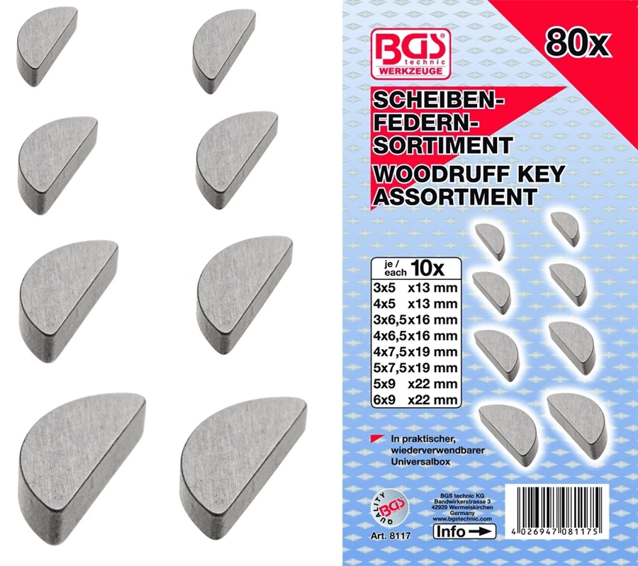 BGS Federkeile-Sortiment | 80-tlg. – 8117 1 BGS Federkeile-Sortiment | 80-tlg. – 8117
