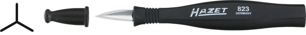 HAZET Dreikant-Feinschaber- 148 Mm 823 1 HAZET Dreikant-Feinschaber- 148 Mm 823