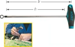 HAZET Schraubendreher Mit T-Griff- Innen-Sechskant Profil - 3 828-3