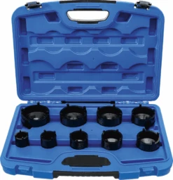 BGS Nutmutternschlüssel-Satz | Zapfen Außen Liegend | KM4 - KM12 | 9-tlg. – 8337 -Werkzeug Günstiges Geschäft 8337 003