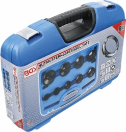 BGS Nutmutternschlüssel-Satz | Zapfen Außen Liegend | KM4 - KM12 | 9-tlg. – 8337 -Werkzeug Günstiges Geschäft 8337 005