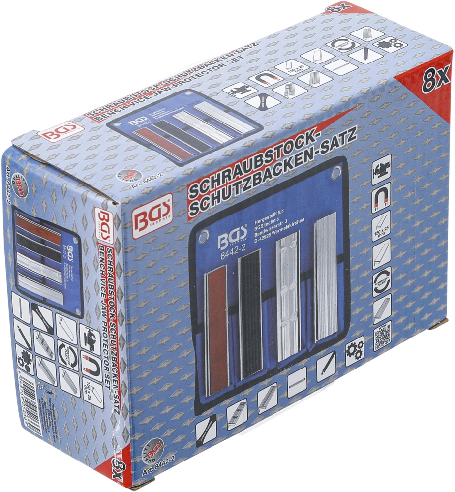 BGS Schraubstock-Schutzbacken-Satz | Aluminium | 150 Mm | 8-tlg. – 8442-2 4 BGS Schraubstock-Schutzbacken-Satz | Aluminium | 150 Mm | 8-tlg. – 8442-2 – Bild 4