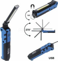 BGS Akku-Knicklampe | COB-LED | 5W – 85334 -Werkzeug Günstiges Geschäft 85334 002
