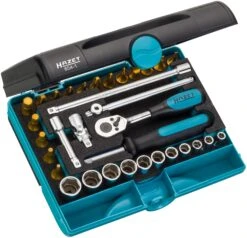 HAZET Steckschlüsselsatz Metrisch 1/4 Zoll 6,3mm 33-teilig 854-1