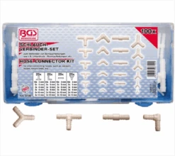 BGS Schlauchverbinder-Sortimente | Kraftstoffbeständig | 100 Tlg. – 8790