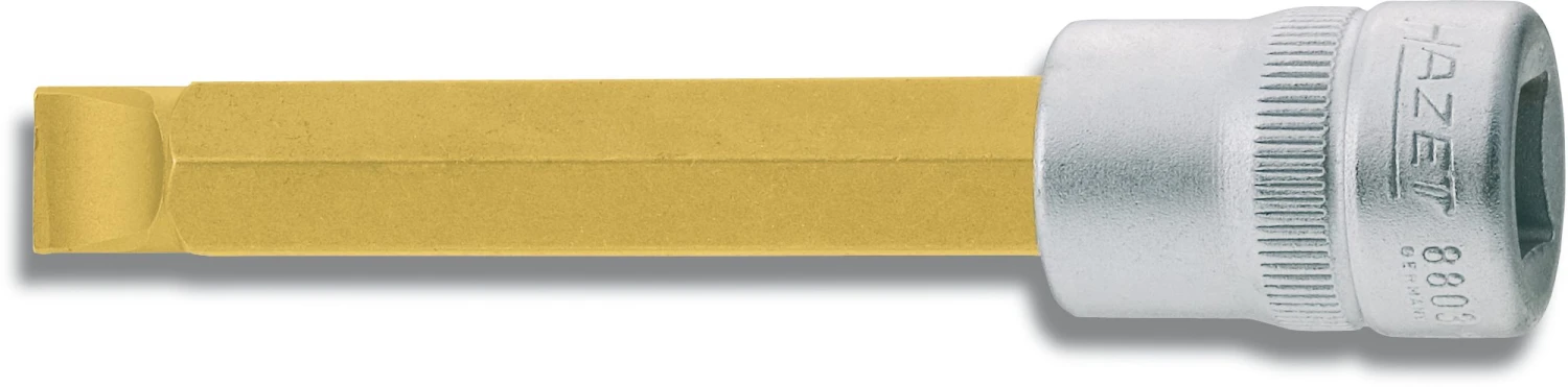 HAZET Schraubendreher-Steckschlüsseleinsatz 10mm 3/8 Zoll Schlitz 75mm 8803-1X5.5 1 HAZET Schraubendreher-Steckschlüsseleinsatz 10mm 3/8 Zoll Schlitz 75mm 8803-1X5.5