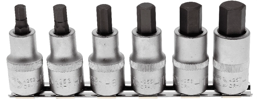 BGS Bit-Einsatz-Satz | 12,5 Mm (1/2") | Innensechskant 6 - 14 Mm | 6-tlg. – 8887 1 BGS Bit-Einsatz-Satz | 12,5 Mm (1/2") | Innensechskant 6 - 14 Mm | 6-tlg. – 8887