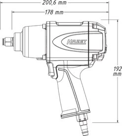 HAZET Schlagschrauber 850 Nm 12,5mm 1/2 Zoll Hochleistungs-Stift-Schlagwerk 9012SPC -Werkzeug Günstiges Geschäft 9012spc 23skizze