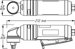 HAZET Stabschleifer Abgewinkelt 9032P-5 -Werkzeug Günstiges Geschäft 9032p 5 23skizze