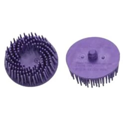 HAZET 2x ROLOC Borstenschleifteller Borstenscheiben 50mm Lila Korn 36