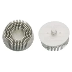 HAZET 2x ROLOC Borstenschleifteller Borstenscheiben 50mm Weiß Korn 120