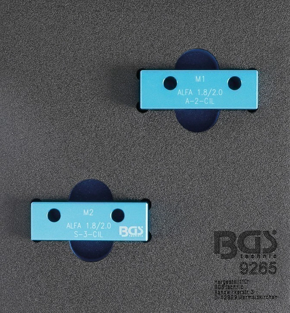BGS Nockenwellen-Arretierwerkzeug-Satz | Für Alfa Romeo 1.8l / 2.0l 16V – 9265 1 BGS Nockenwellen-Arretierwerkzeug-Satz | Für Alfa Romeo 1.8l / 2.0l 16V – 9265