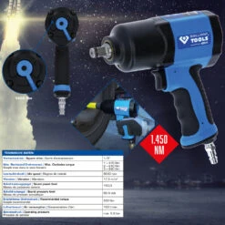 Brilliant Tools 1/2" Druckluft-Schlagschrauber, 1450 Nm BT160100