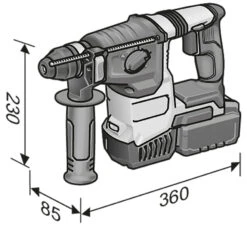 FLEX PACK Akku Trockenbauschrauber Stichsäge Bohrhammer 3x Akku LG + Tasche -Werkzeug Günstiges Geschäft CHE 2 26 18 EC Abmessungen 7b3c57208dIFn9fYwq9aIaj