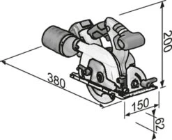FLEX Akku Handkreissäge CS 62 18.0 EC 417.939 LBOXX Ohne Akkus Ohne LG -Werkzeug Günstiges Geschäft CS 62 18 EC Abmessungen 4ca90d4edb neubQs8h1tM9G4XI 1