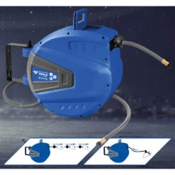 Brilliant Tools Automatischer Druckluftschlauch-Aufroller, Ø 10 Mm X 15 M