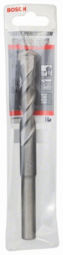 Bosch Betonbohrer CYL-3 Silver Percussion 16 X 100 X 160 Mm D 12,3 Mm 1er-Pack 2608597671