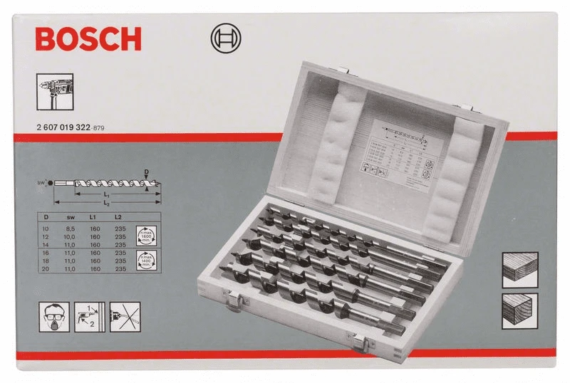 Bosch Schlangenbohrer-Set 6-teilig 10 - 20 Mm 360 Mm 450 Mm 2607019323 1 Bosch Schlangenbohrer-Set 6-teilig 10 - 20 Mm 360 Mm 450 Mm 2607019323