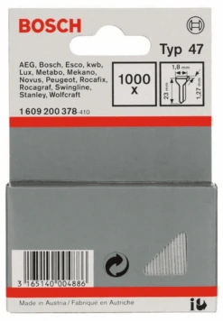 Bosch Tackernagel Typ 47 1,8 X 1,27 X 23 Mm 1000er-Pack 1609200378