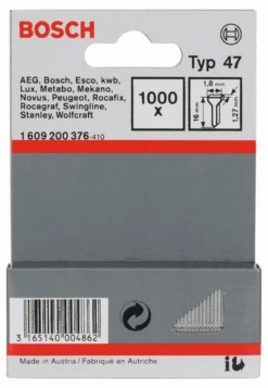 Bosch Tackernagel Typ 47 1,8 X 1,27 X 16 Mm 1000er-Pack 1609200376