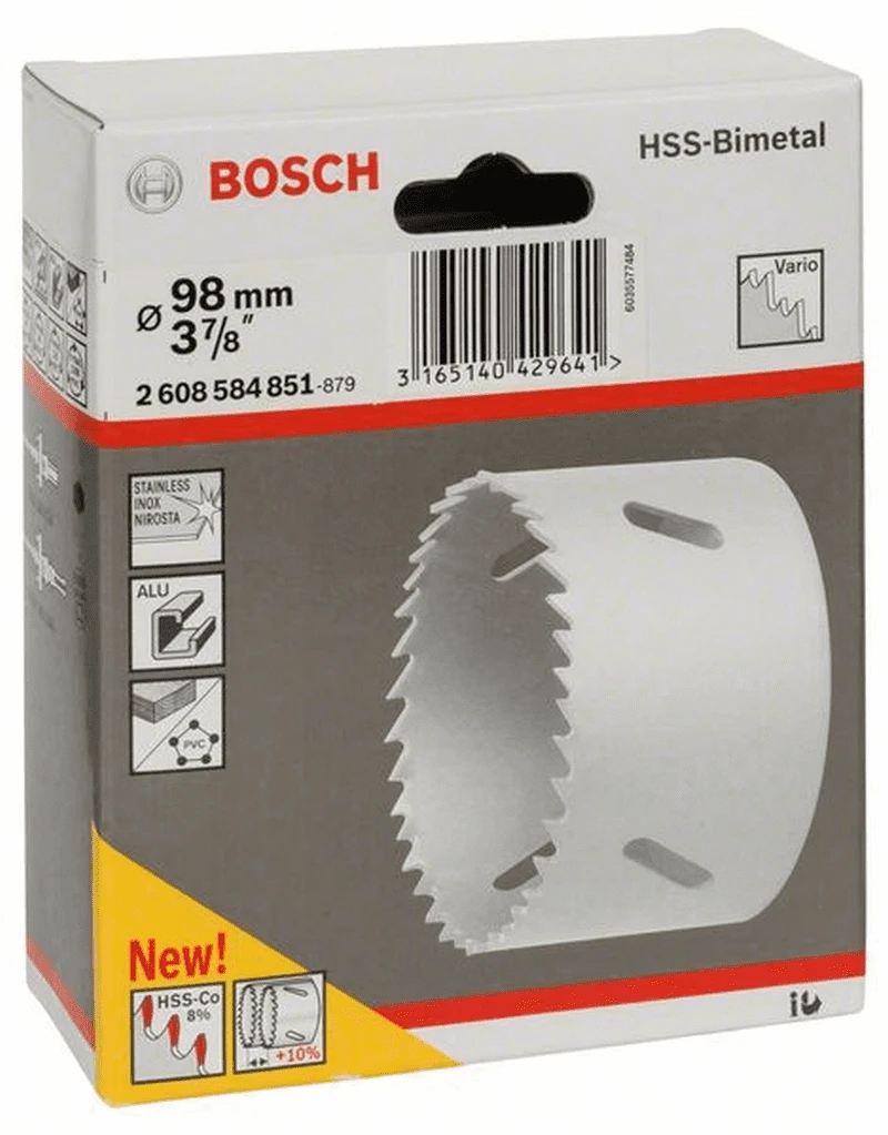 Bosch Lochsäge HSS-Bimetall Für Standardadapter 98 Mm 3 7/8 2608584851 1 Bosch Lochsäge HSS-Bimetall Für Standardadapter 98 Mm 3 7/8 2608584851