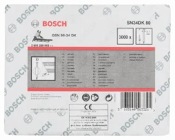 Bosch D-Kopf Streifennagel SN34DK 80 3,1 Mm 80 Mm Blank Glatt 2608200003