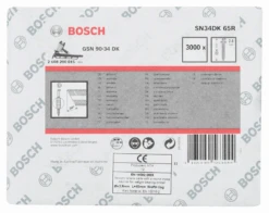 Bosch D-Kopf Streifennagel SN34DK 65R 2,8 Mm 65 Mm Blank Gerillt 2608200015