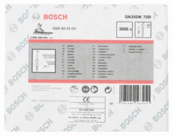 Bosch D-Kopf Streifennagel SN34DK 75R 2,8 Mm 75 Mm Blank Gerillt 2608200016