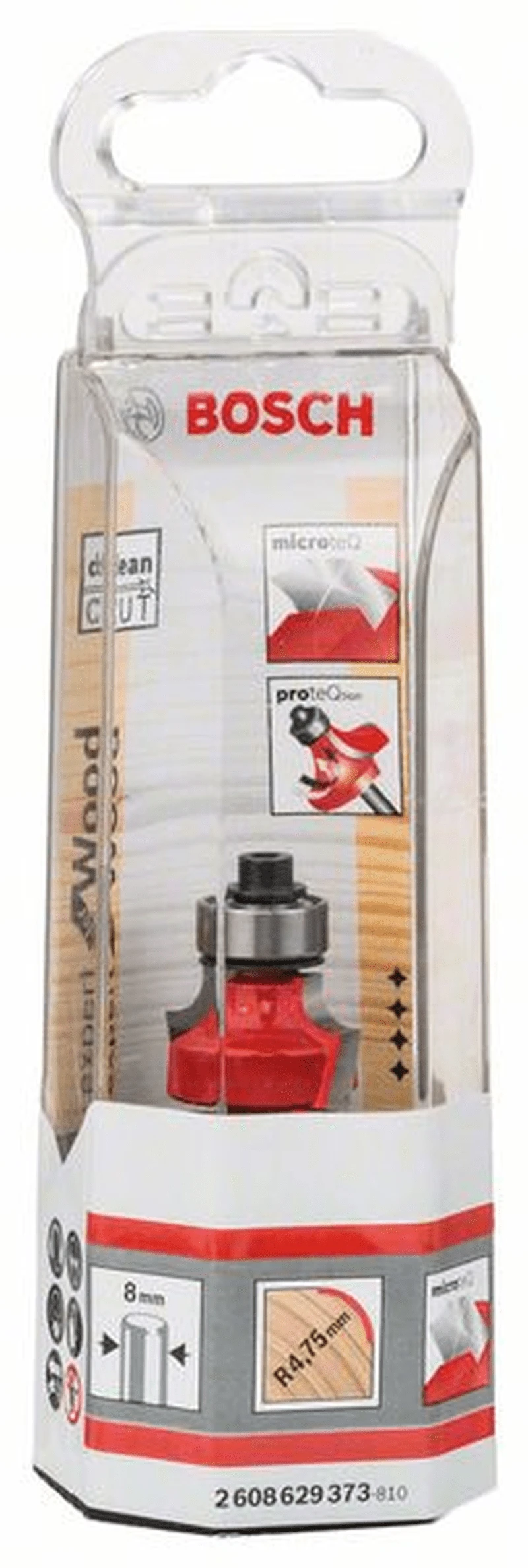 Bosch Abrundfräser 8 Mm D 22,2 Mm R1 4,75 Mm L 13,2 Mm G 55 Mm 2608629373 2 Bosch Abrundfräser 8 Mm D 22,2 Mm R1 4,75 Mm L 13,2 Mm G 55 Mm 2608629373 – Bild 2