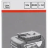Bosch Einschubakkupack 18 Volt-Heavy Duty (HD) 4,0 Ah Li-Ion GBA M-C 2607336816