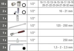 KS Tools 1/2" Steckschlüssel-Satz, 6-Kant, 28-tlg. - 917.0728 -Werkzeug Günstiges Geschäft KSTOOLS 917 0728