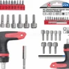 BGS DIY Bit-/Steckschlüssel-Einsatz-Satz | Mit Ratschen-T-Griff Für Bits, Umschaltbar | 22-tlg. –