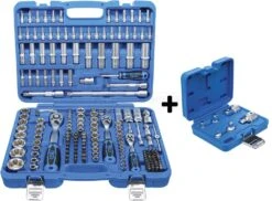 BGS Steckschlüssel-Satz Wellenprofil 192-tlg. + Adapter-Satz | 6-tlg.