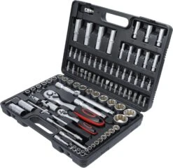 BGS DIY Steckschlüssel-Satz | Antrieb 6,3 Mm (1/4") / 12,5 Mm (1/2") | 94-tlg. – 2296 -Werkzeug Günstiges Geschäft bgs 2296 002