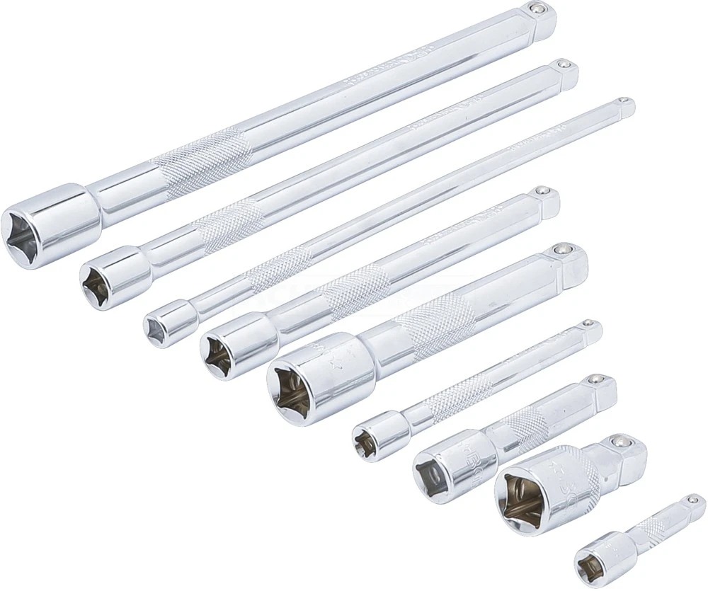 BGS DIY Kippverlängerungs-Satz | 6,3 Mm (1/4") / 10 Mm (3/8") / 12,5 Mm (1/2") | 9-tlg. – 6113 2 BGS DIY Kippverlängerungs-Satz | 6,3 Mm (1/4") / 10 Mm (3/8") / 12,5 Mm (1/2") | 9-tlg. – 6113 – Bild 2