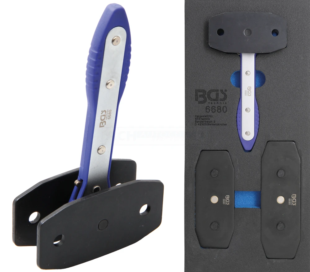 BGS Werkstattwageneinlage 1/3: Bremskolben-Rückstell-Werkzeug | Mit Ratschenfunktion | 7-tlg. – 6680 3 BGS Werkstattwageneinlage 1/3: Bremskolben-Rückstell-Werkzeug | Mit Ratschenfunktion | 7-tlg. – 6680 – Bild 3