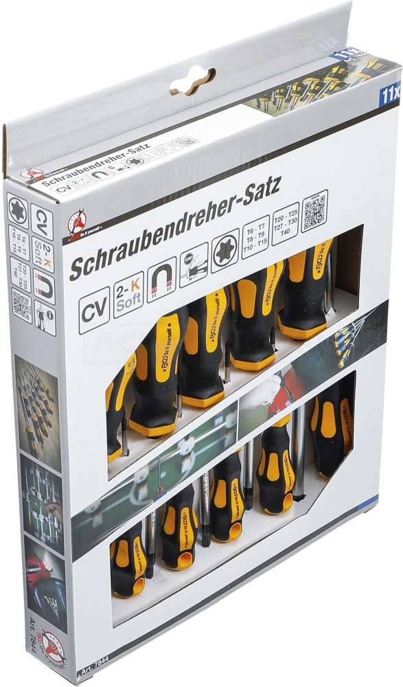 BGS DIY Schraubendreher-Satz | T-Profil (für Torx) T6 - T40 | 11-tlg. – 7844 3 BGS DIY Schraubendreher-Satz | T-Profil (für Torx) T6 - T40 | 11-tlg. – 7844 – Bild 3