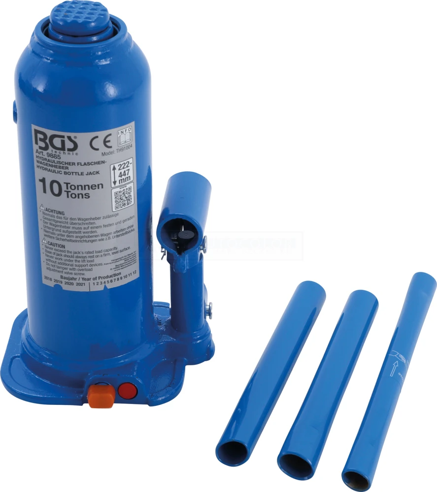 BGS Hydraulischer Flaschen-Wagenheber | 10 T – 9885 1 BGS Hydraulischer Flaschen-Wagenheber | 10 T – 9885